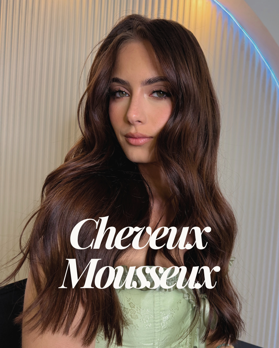 Routine pour des cheveux mousseux